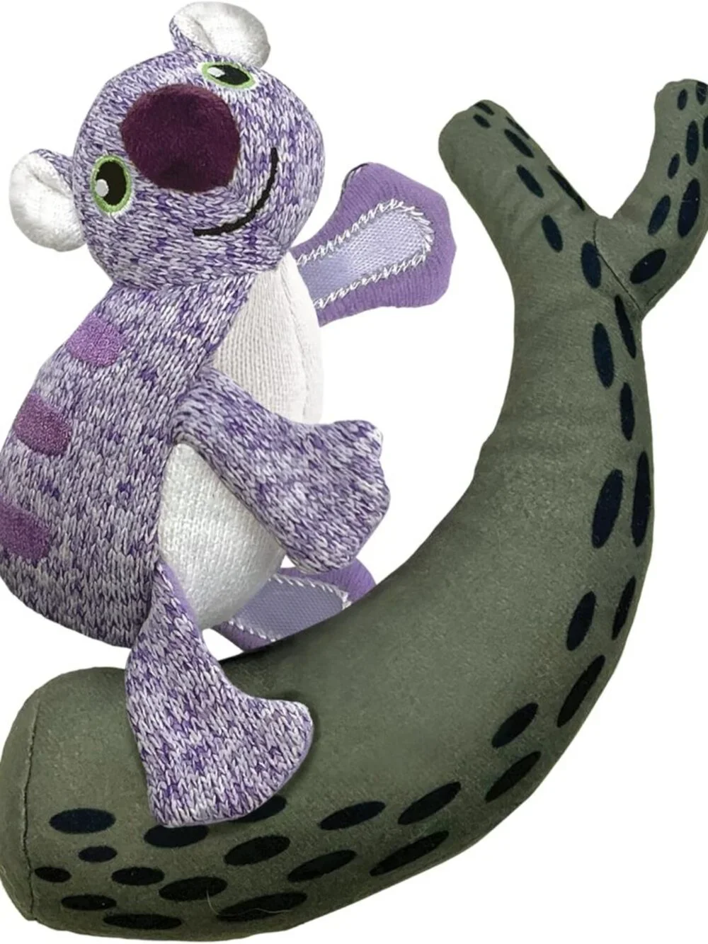 KONG Pull-A-Partz Pals Koala Dog Toy 2-in-1 Plush Squeaky Interactive